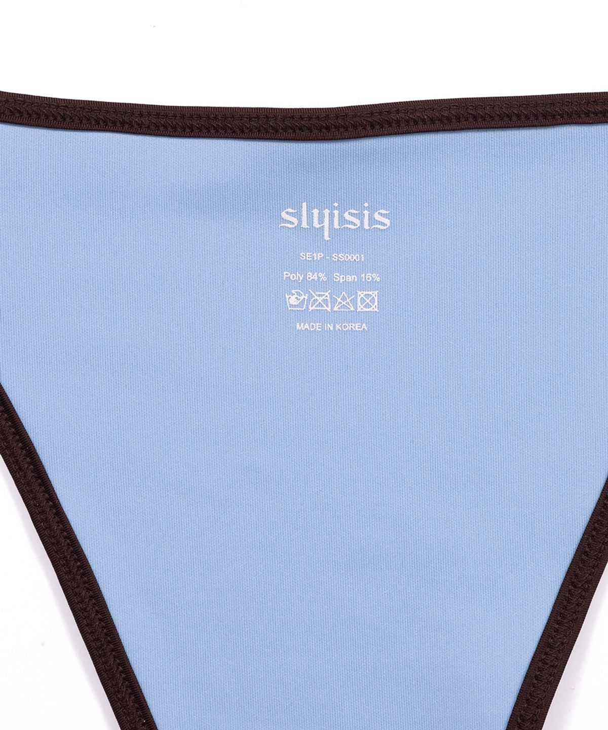 슬리시스(SLYISIS) Signature Logo Bikini (Blue/Brown)