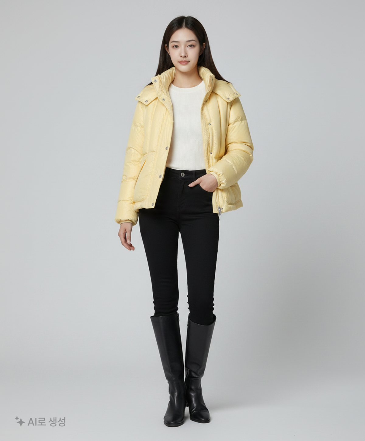 에이카화이트(AECA) GLOSSY DUCK DOWN LIFE JUMPER-BUTTER L