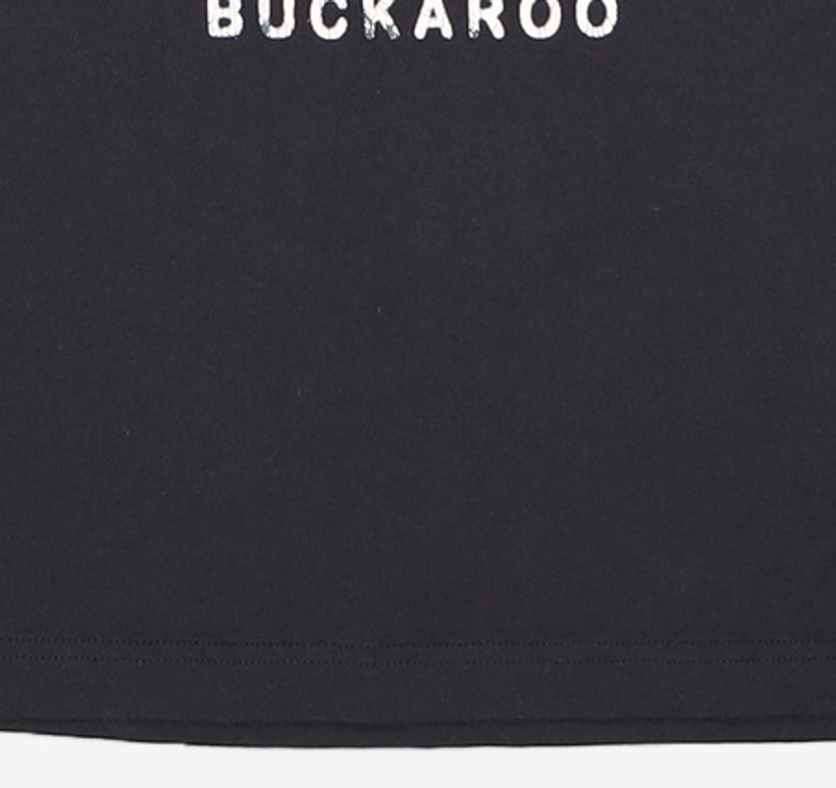 버커루(BUCKAROO) 20수 싱글 스탠다드핏 빈티지 아트웍 TS(B242TS040P) 블랙 L
