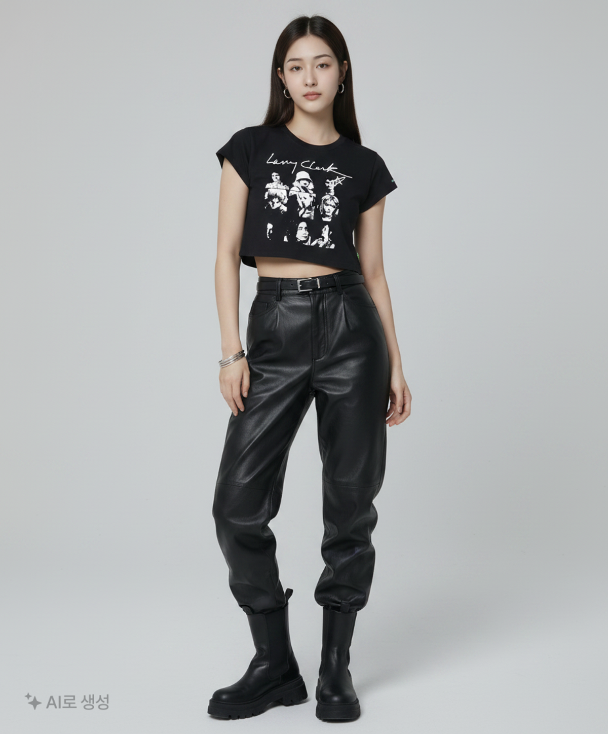 래리클락(LARRY CLARK) [WOMENS] TULSA 9 STILL CUT SS BLACK S