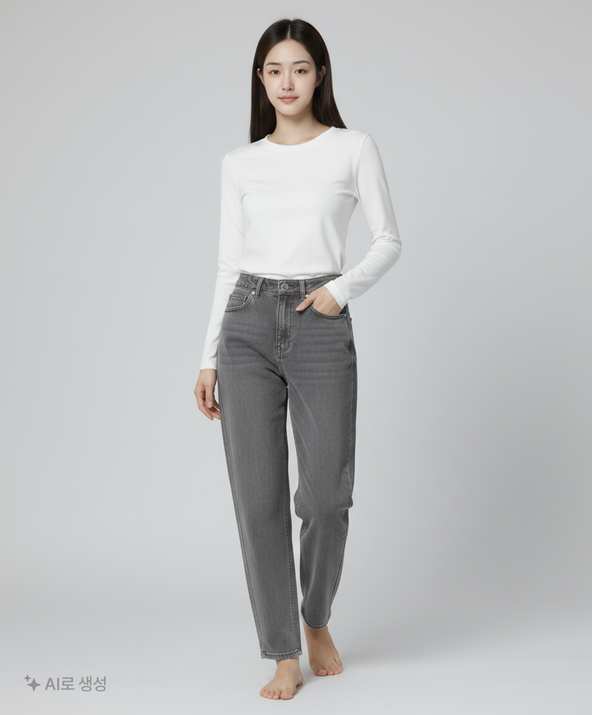 오어(Ore) 청/데님 팬츠 1