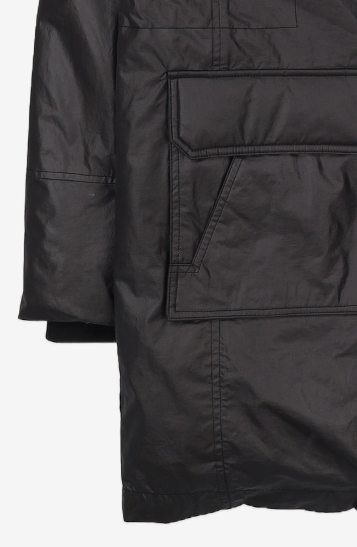 마틴플랜(MARTIN PLAN) Middle Weight Coated Down - METAL BLACK S