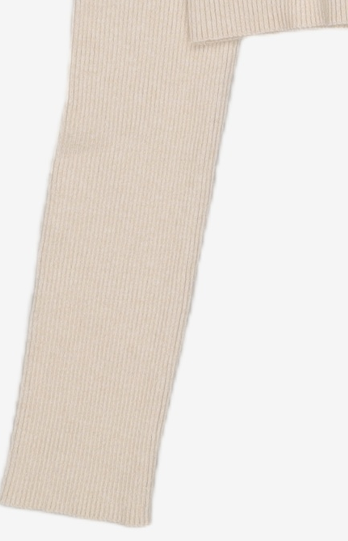 다이애그널(DIAGONAL) POLO NECK BUTTON KNIT TOP (ivory)