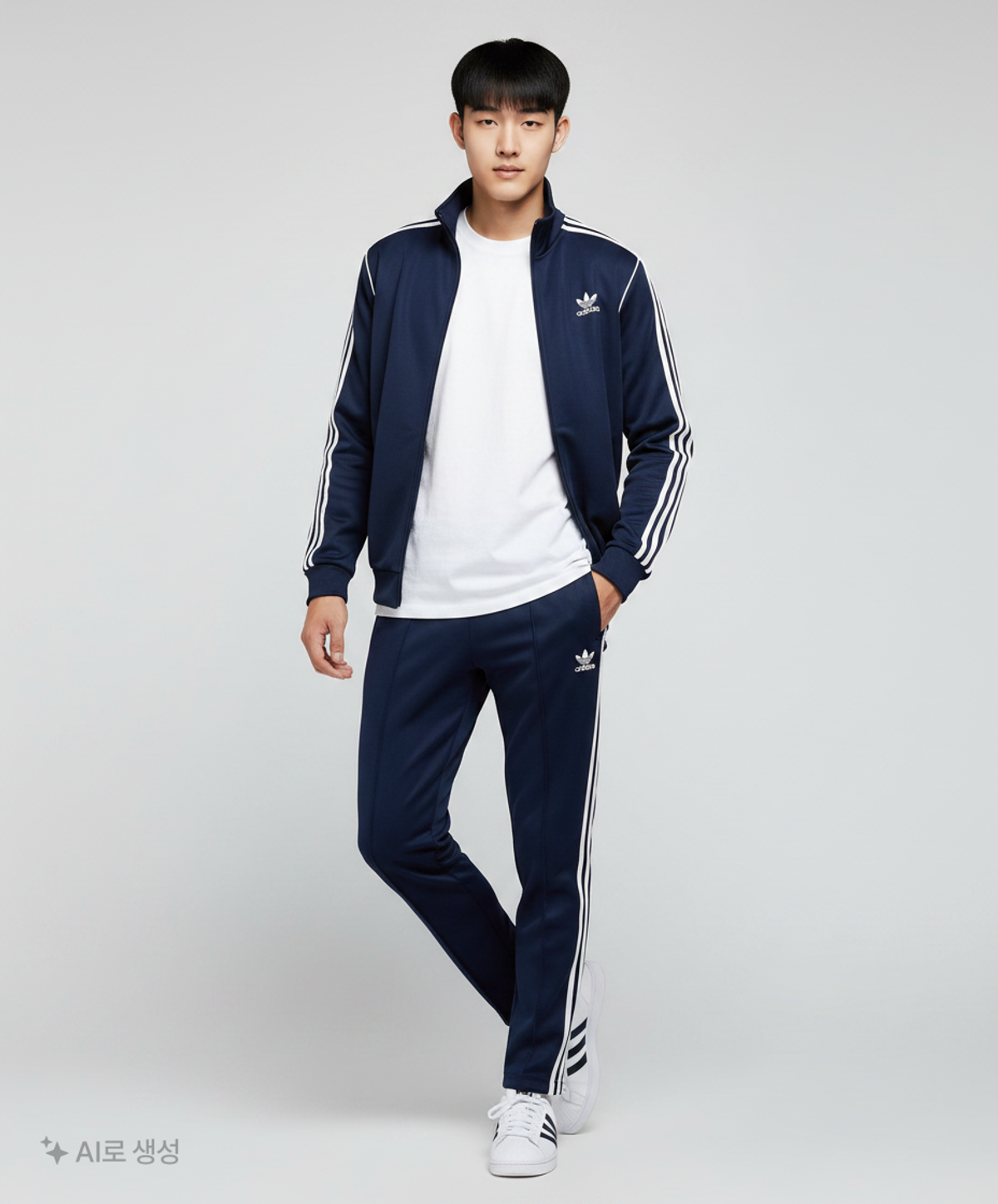 아디다스(ADIDAS) 3S 트랙수트 세트  - 네이비 / GK9658 XXXL