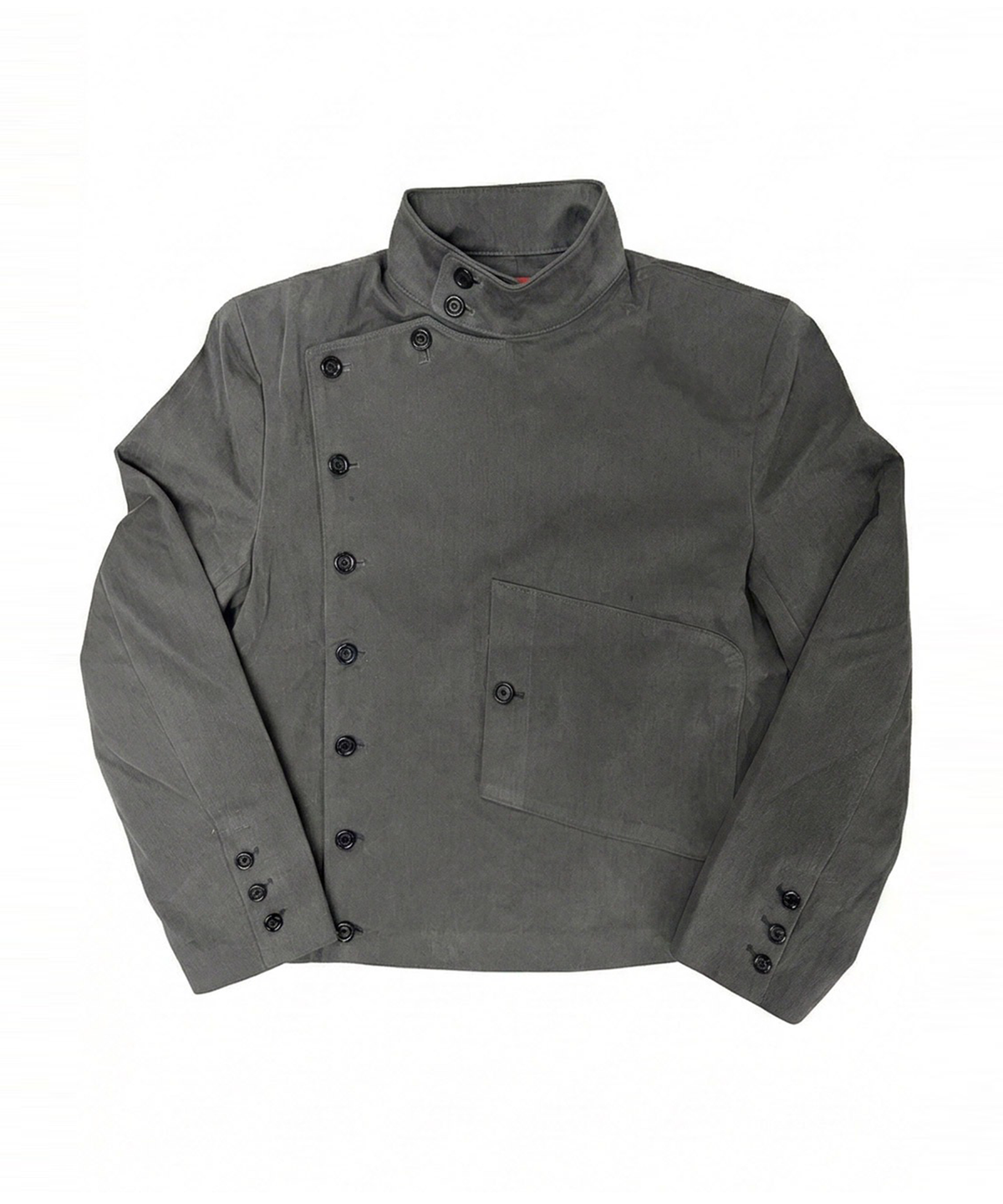 043Y(043Y) Asymmetric Stand Collar Jacket