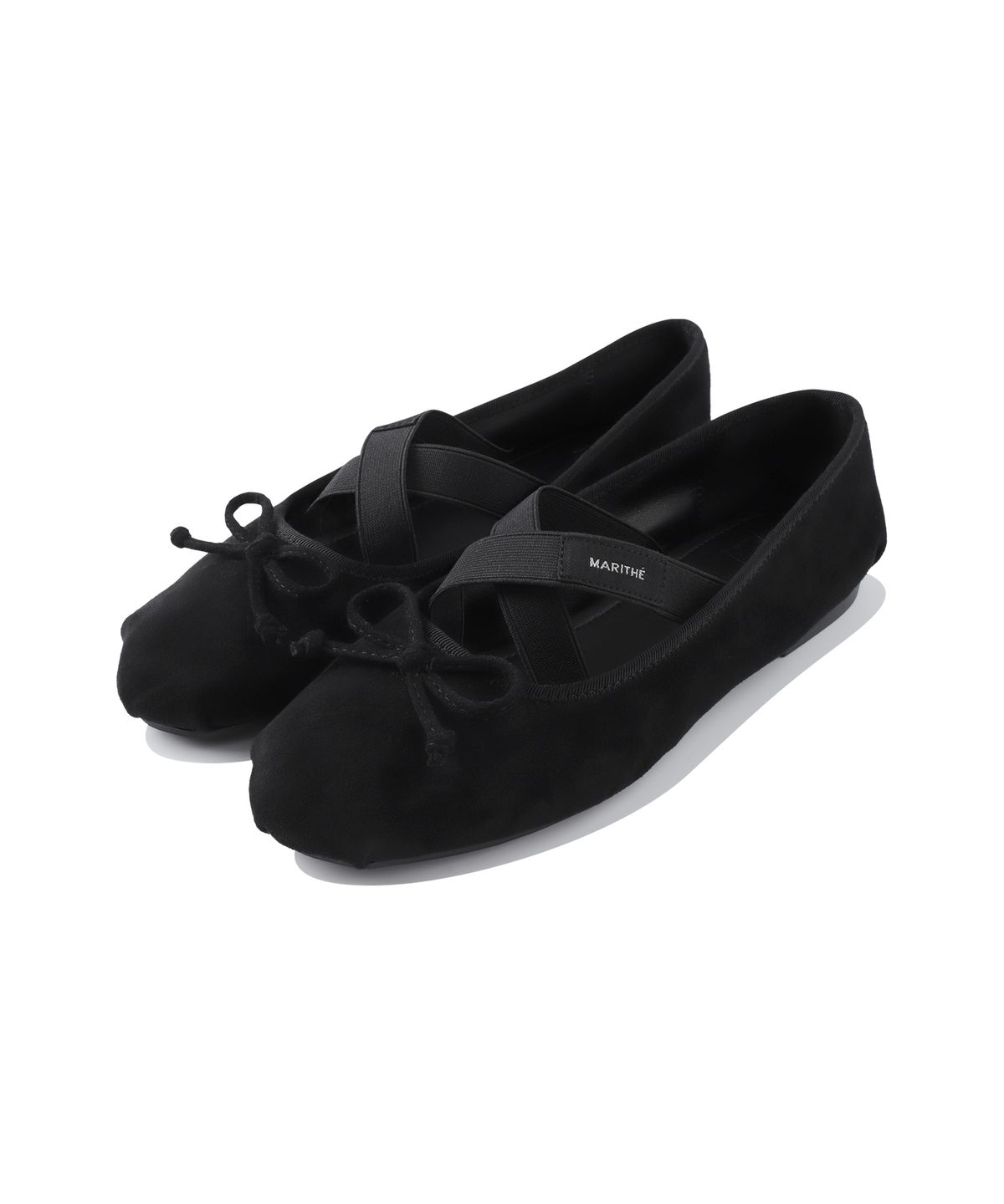 마리떼 프랑소와 저버(MARITHÉ + FRANҪOIS GIRBAUD) W CROSS BAND SUEDE FLAT black