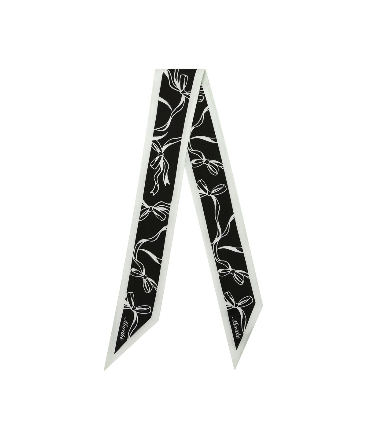 마리떼 프랑소와 저버(MARITHÉ + FRANҪOIS GIRBAUD) SILK TWILLY SCARF black