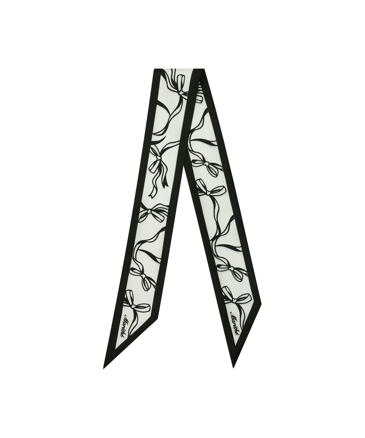 마리떼 프랑소와 저버(MARITHÉ + FRANҪOIS GIRBAUD) SILK TWILLY SCARF ivory