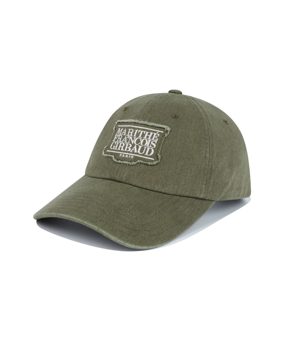 마리떼 프랑소와 저버(MARITHÉ + FRANҪOIS GIRBAUD) APPLIQUE WASHED SMALL CLASSIC LOGO CAP khaki