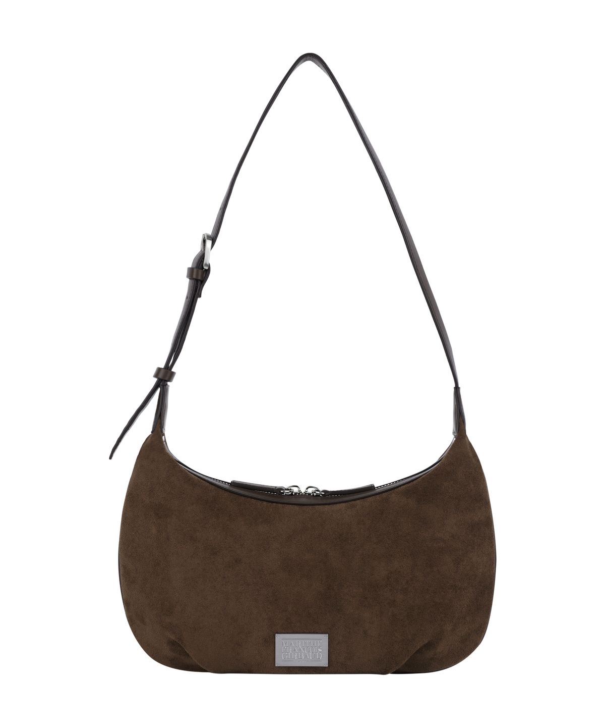 마리떼 프랑소와 저버(MARITHÉ + FRANҪOIS GIRBAUD) CLASSIC LOGO HALF MOON 2-WAY CROSS BAG brown