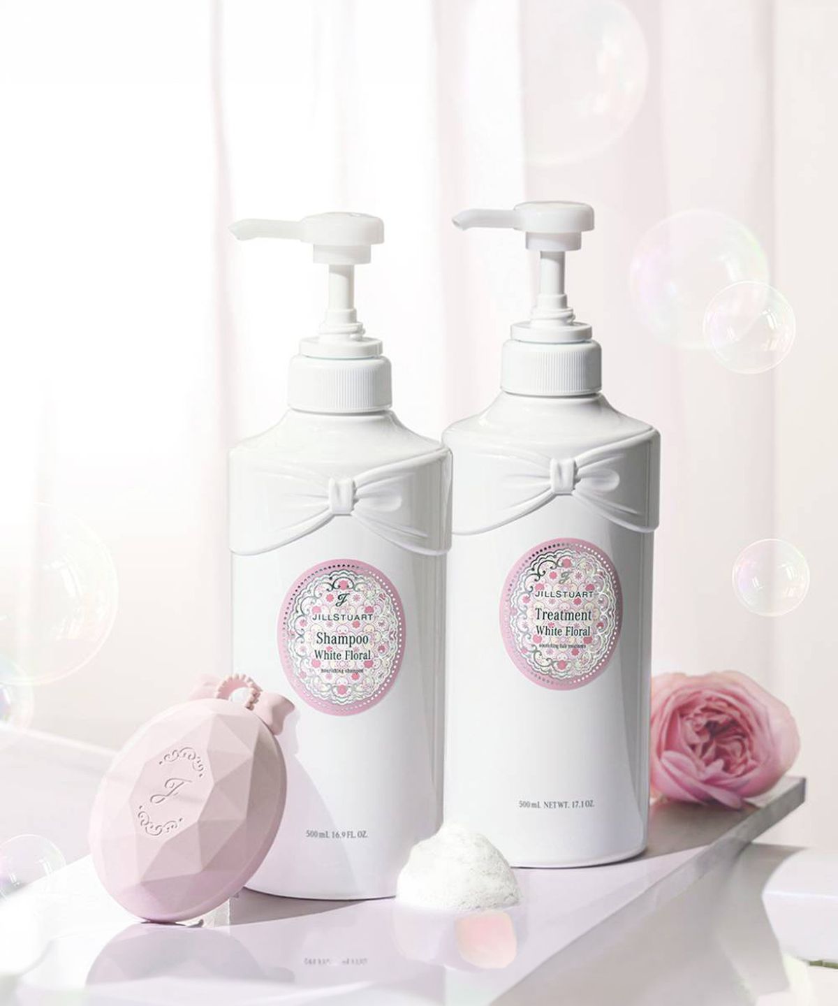 질스튜어트 뷰티(JILLSTUART BEAUTY) 화이트 플로럴 트리트먼트 500ml +( 헤드 클렌즈30g, 바디밀크)