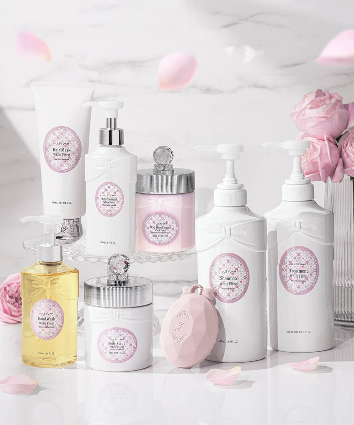 질스튜어트 뷰티(JILLSTUART BEAUTY) 화이트 플로럴 트리트먼트 500ml +( 헤드 클렌즈30g, 바디밀크)