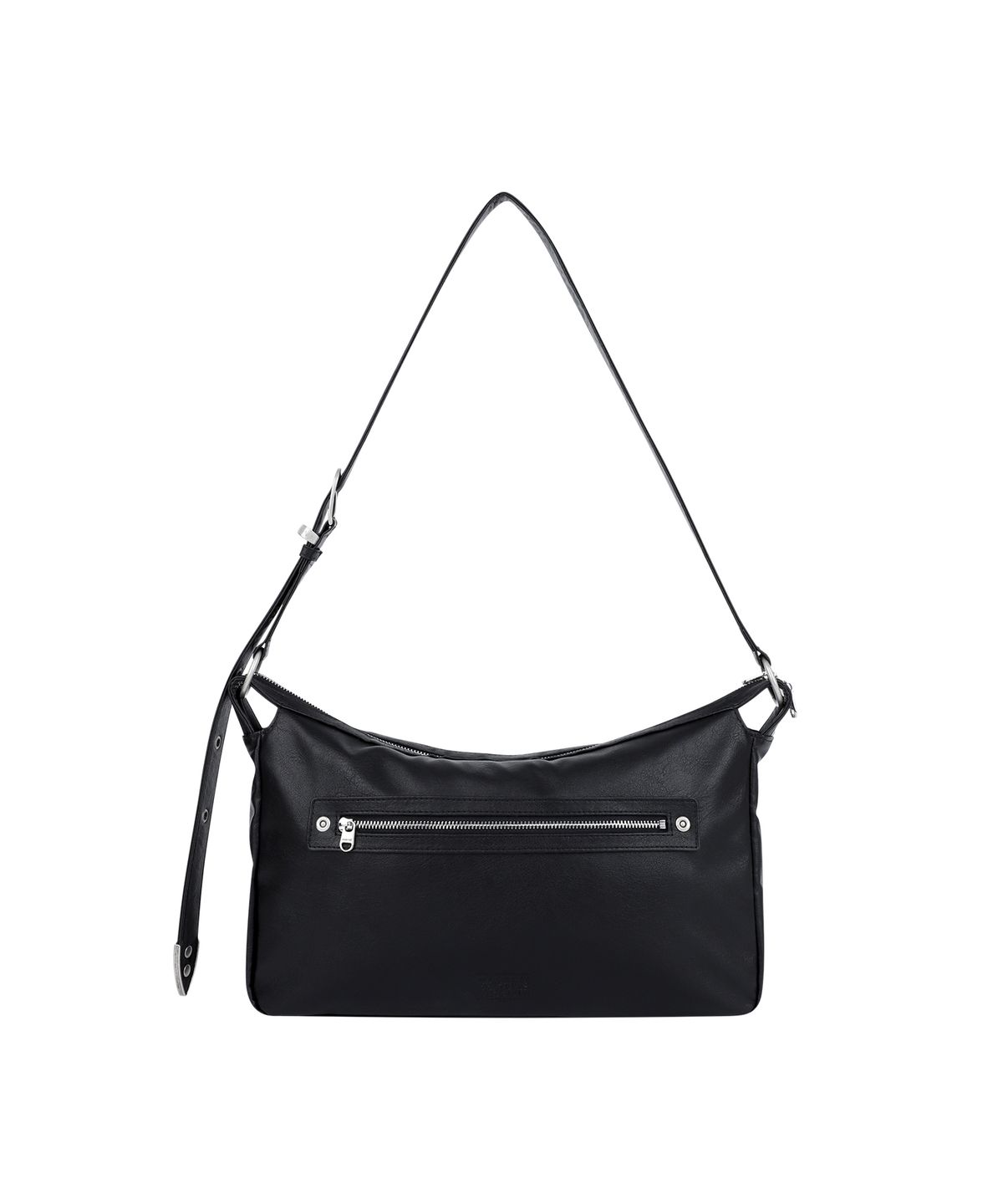 마리떼 프랑소와 저버(MARITHÉ + FRANҪOIS GIRBAUD) CLASSIC LOGO ZIP BUCKLE SHOULDER BAG black