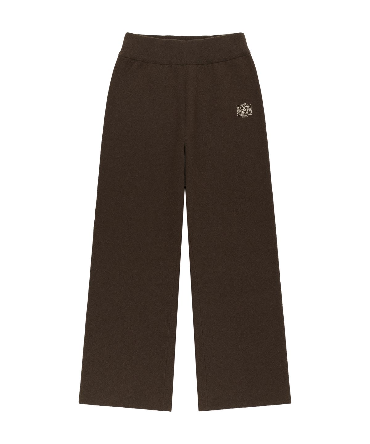 마리떼 프랑소와 저버(MARITHÉ + FRANҪOIS GIRBAUD) W RIBBON CLASSIC LOGO KNIT PANTS brown