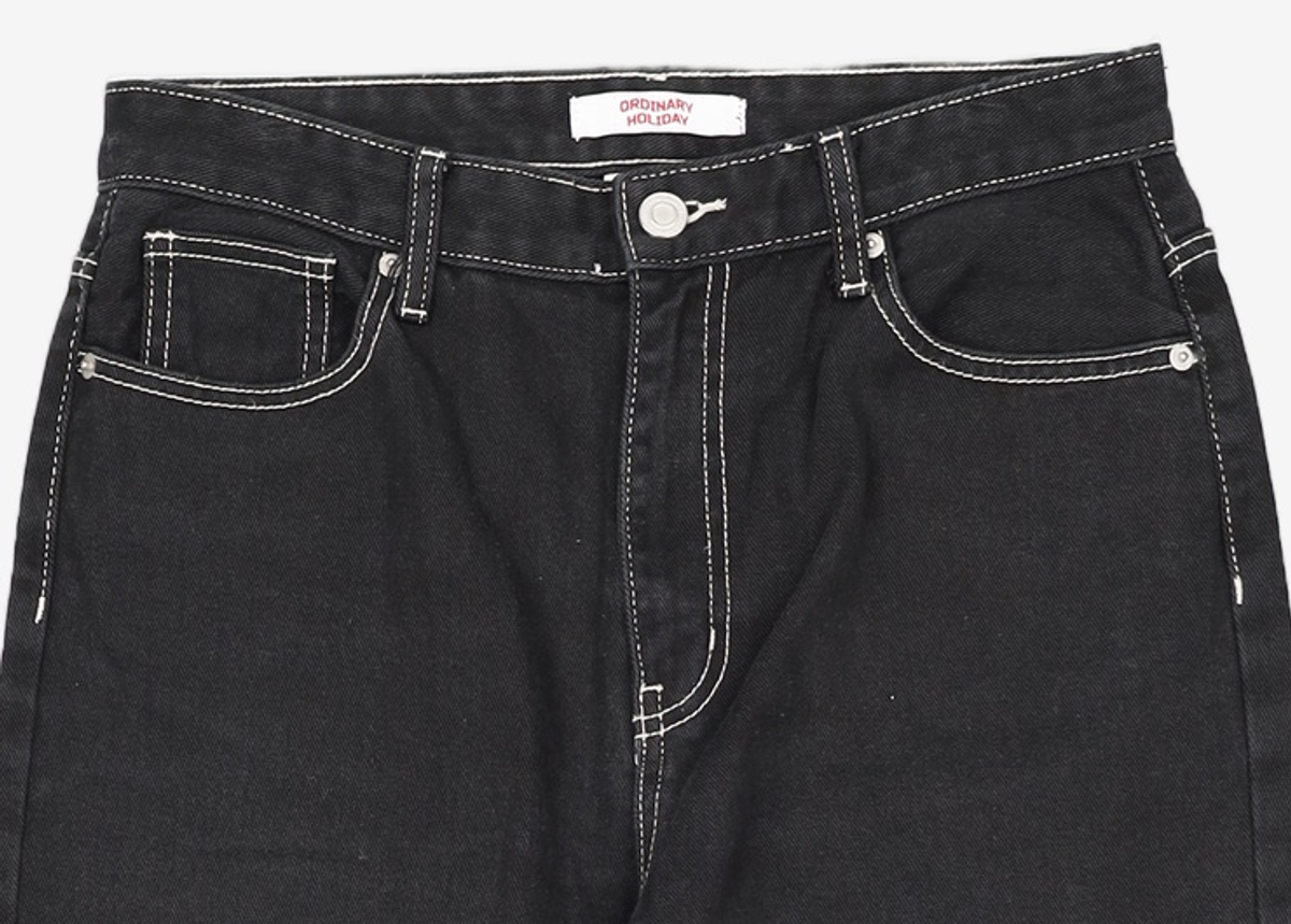 오디너리 홀리데이(ORDINARY HOLIDAY) 코튼루즈스트레이트팬츠 COTTON LOOSE STRAIGHT DENIM L