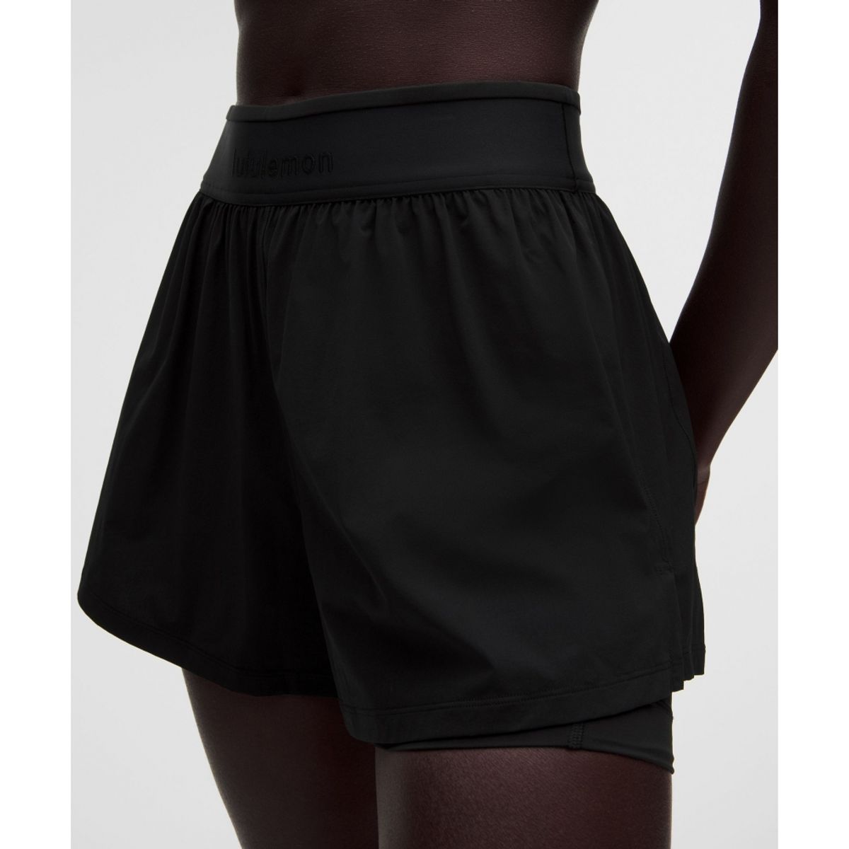 룰루레몬(LULULEMON) 라이선스 투 트레인 슈퍼 하이라이즈 라인드 쇼츠 3.5inch  BLK