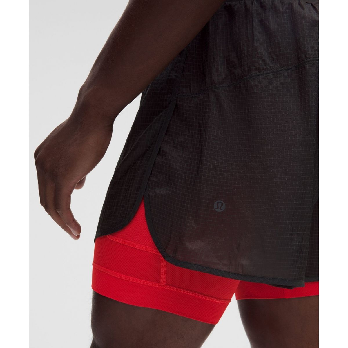 룰루레몬(LULULEMON) 울트라라이트 립스탑 라인드 러닝 쇼츠 4inch  GGRE SBTZ