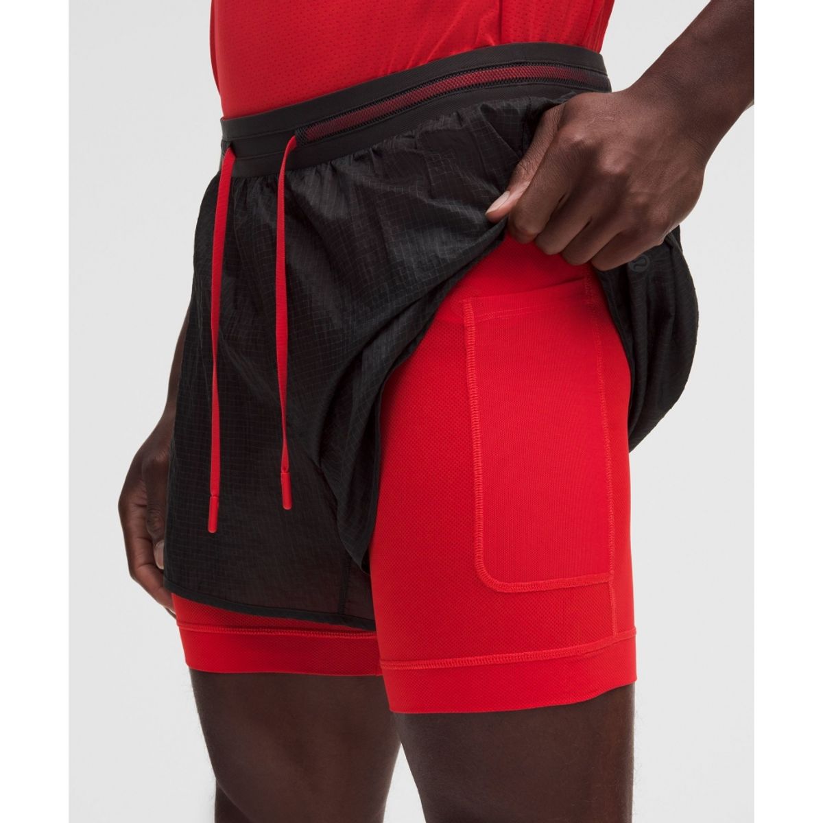 룰루레몬(LULULEMON) 울트라라이트 립스탑 라인드 러닝 쇼츠 4inch  GGRE SBTZ