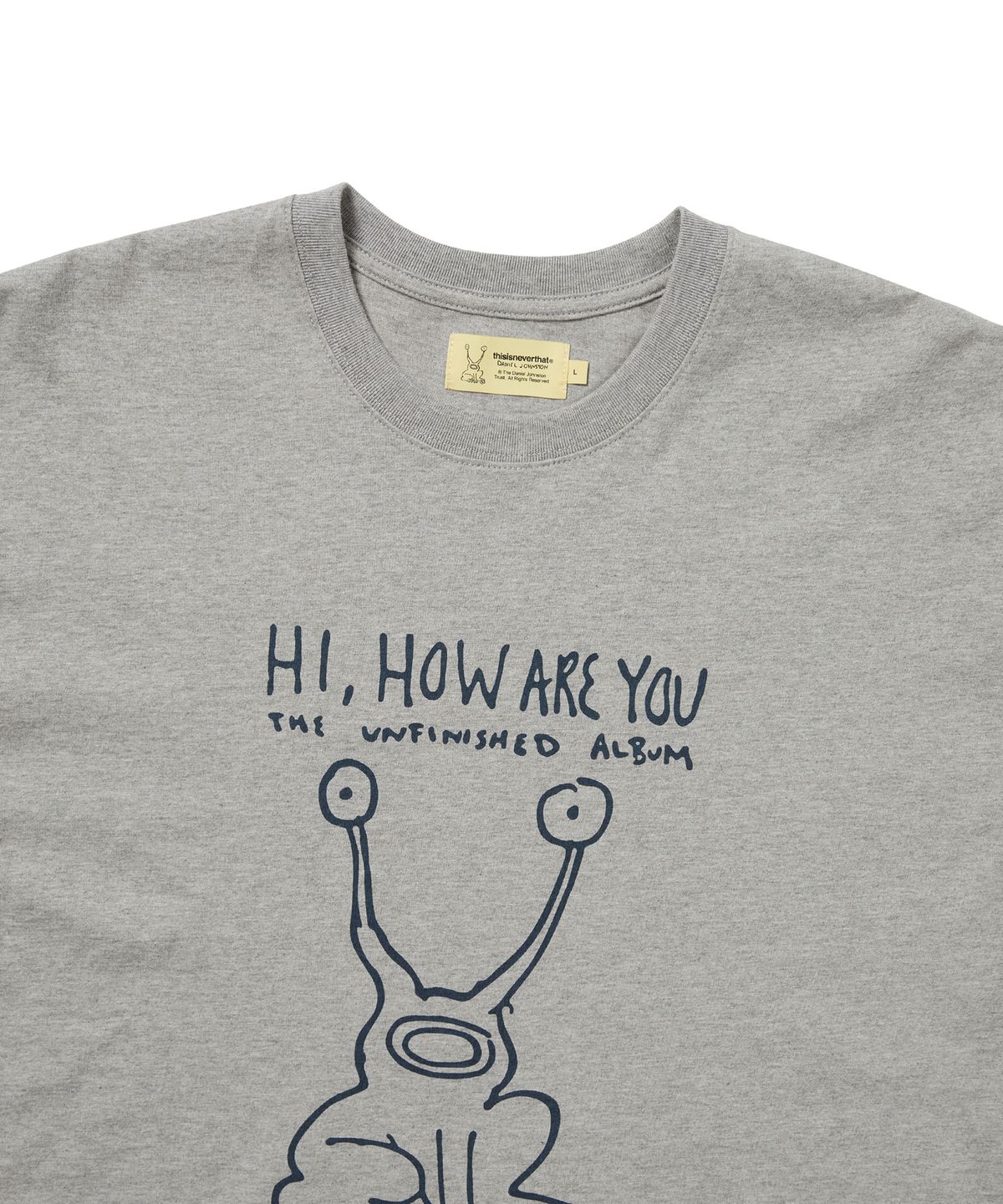 디스이즈네버댓(THISISNEVERTHAT) TNT Daniel Johnston Frog Tee Heather Grey