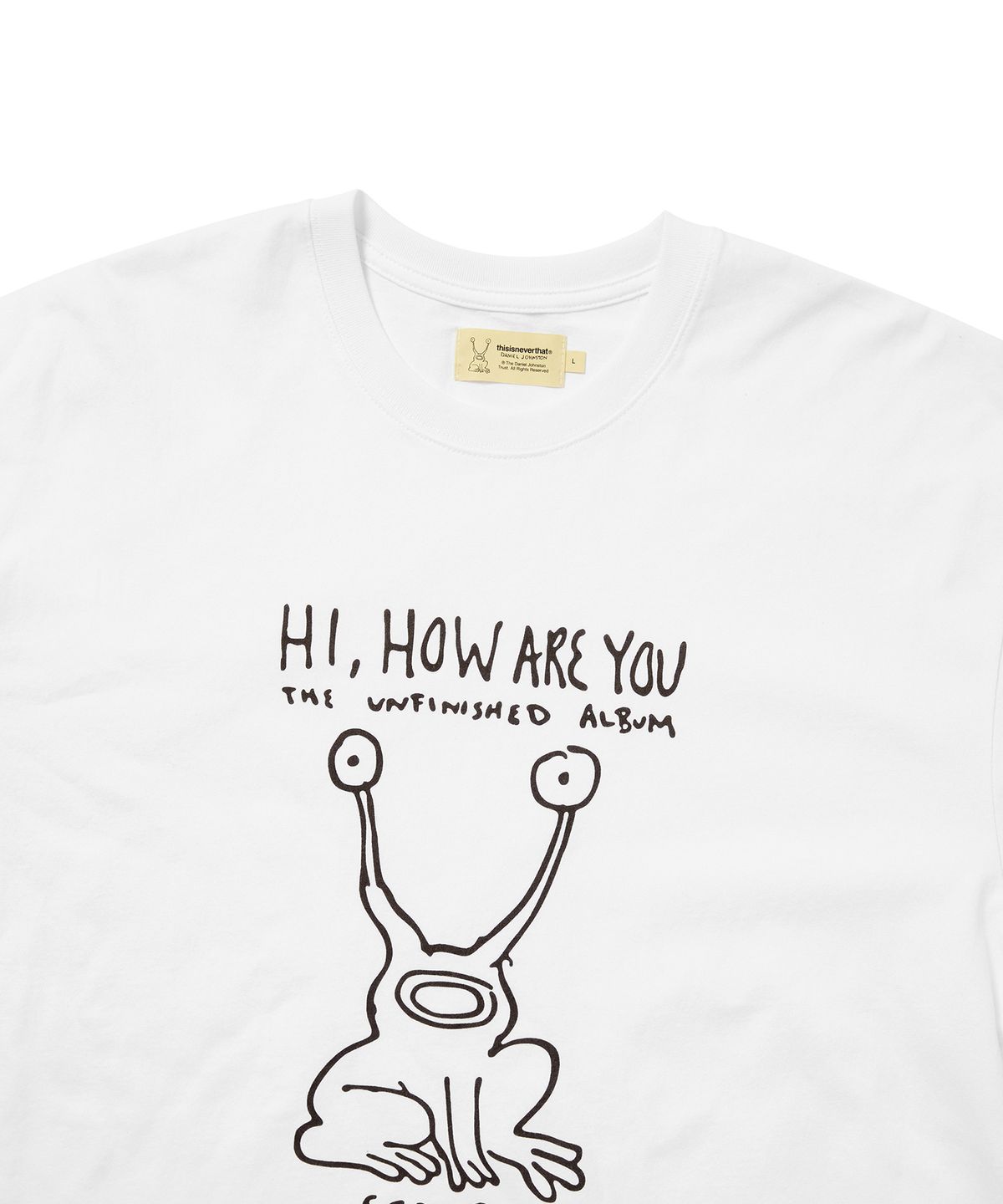 디스이즈네버댓(THISISNEVERTHAT) TNT Daniel Johnston Frog Tee White