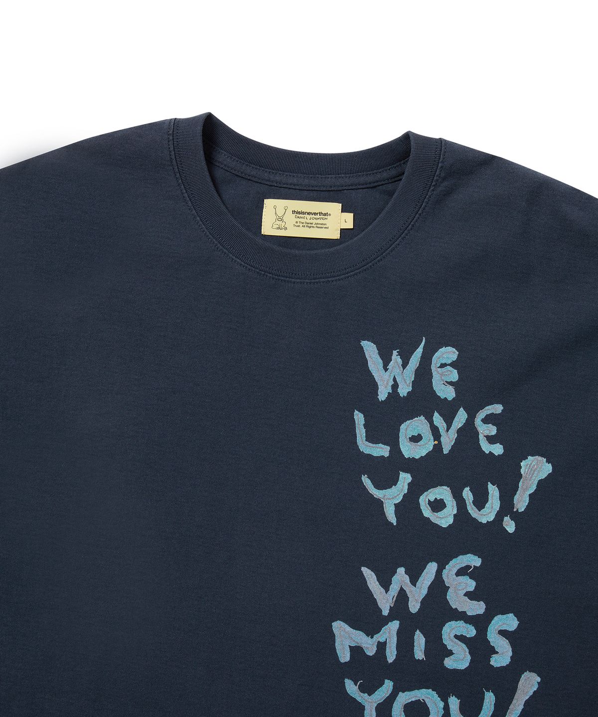 디스이즈네버댓(THISISNEVERTHAT) TNT Daniel Johnston Kirby Tee Navy