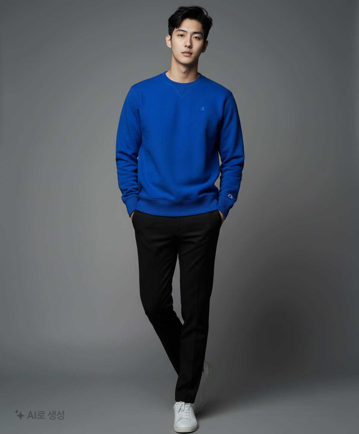 챔피온(CHAMPION) S0888 맨투맨 (파랑) XL