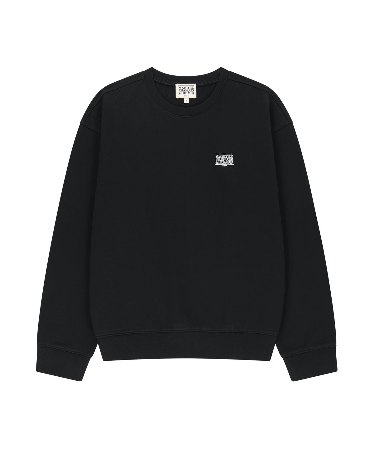 마리떼 프랑소와 저버(MARITHÉ + FRANҪOIS GIRBAUD) DOODLE CLASSIC LOGO OVERSIZED SWEATSHIRT black