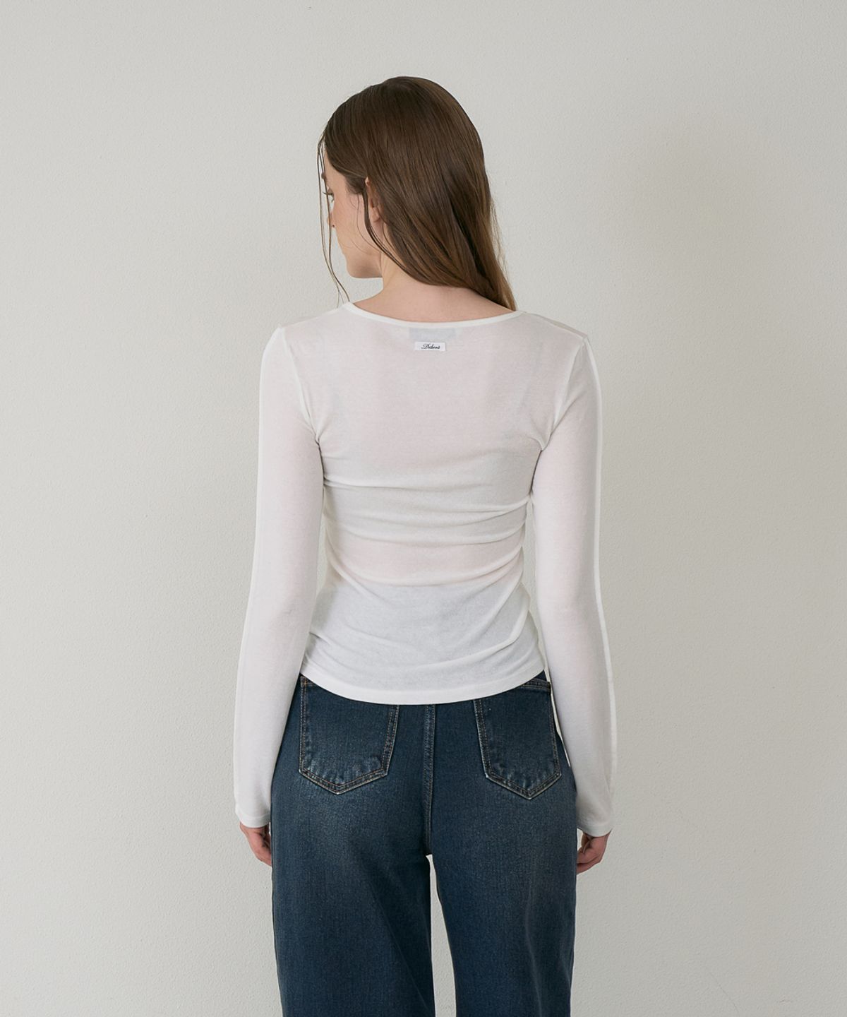 드헤베(DEHEVE) Soft Layer Slim Long Sleeve [Ivory]