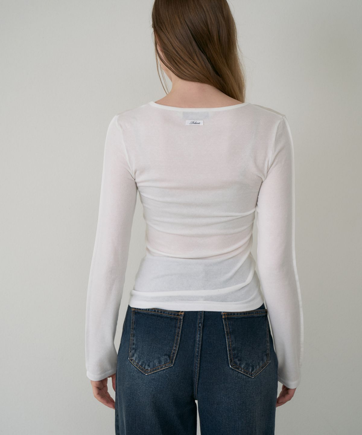 드헤베(DEHEVE) Soft Layer Slim Long Sleeve [Ivory]