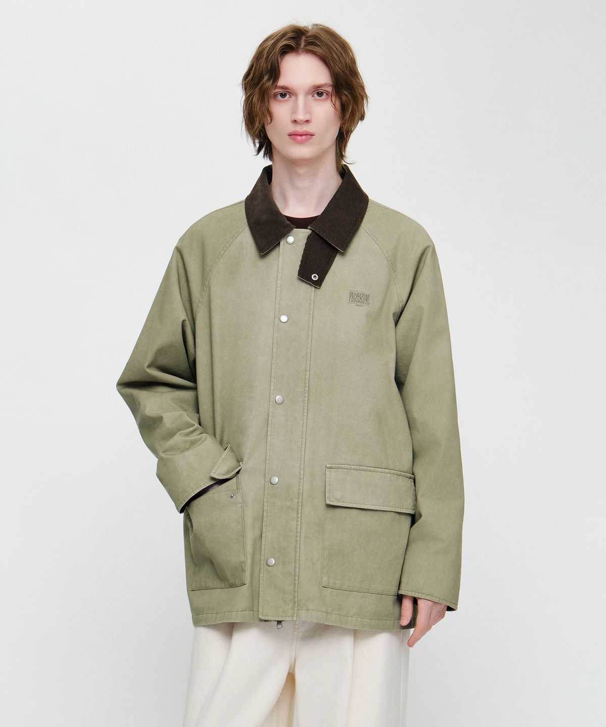 마리떼 프랑소와 저버(MARITHÉ + FRANҪOIS GIRBAUD) COTTON WORK JACKET light khaki