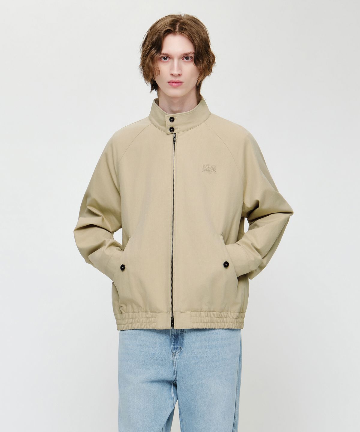마리떼 프랑소와 저버(MARITHÉ + FRANҪOIS GIRBAUD) COTTON HERRINGTON JACKET beige