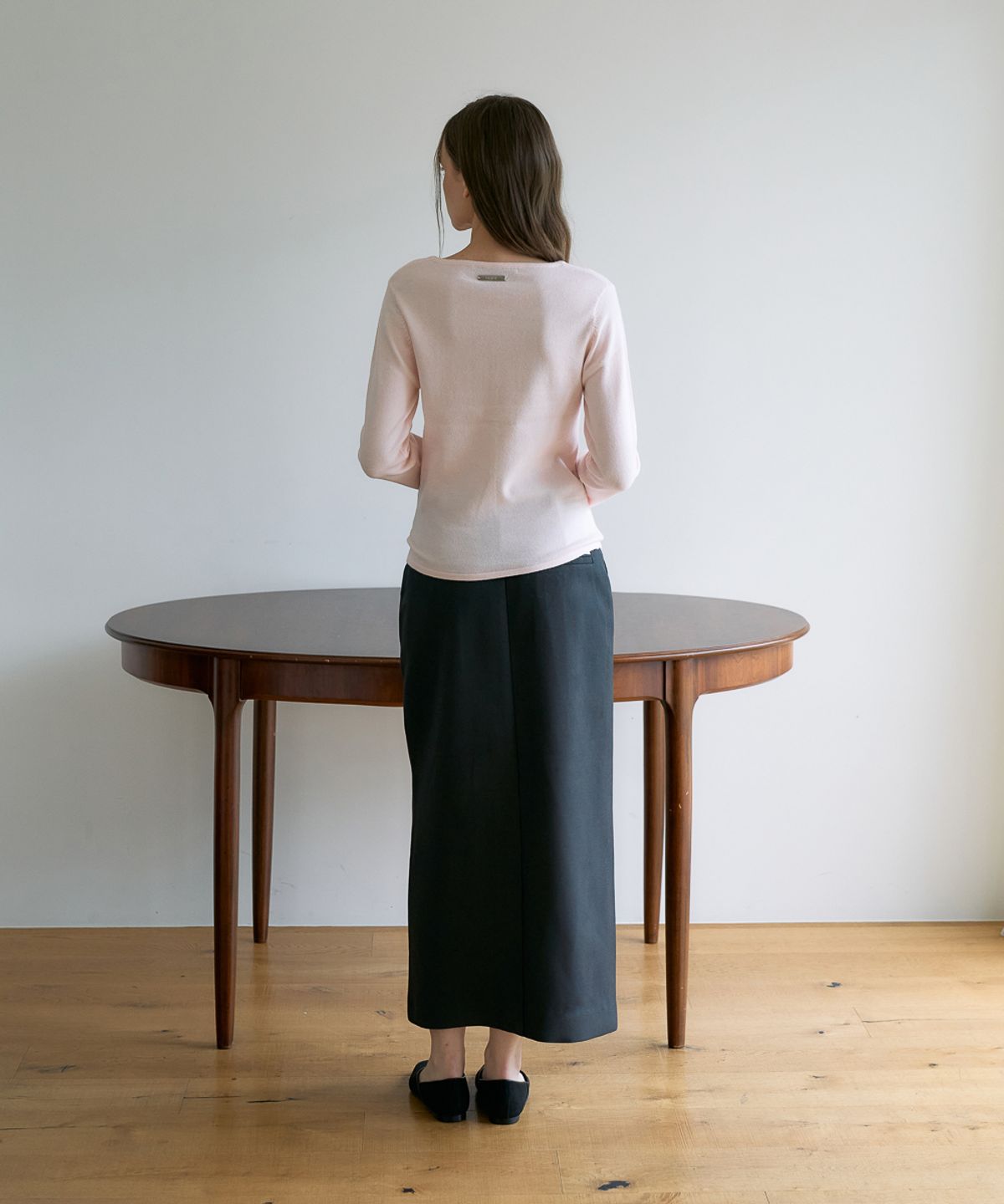 드헤베(DEHEVE) Slim Button Cardigan [Pink]