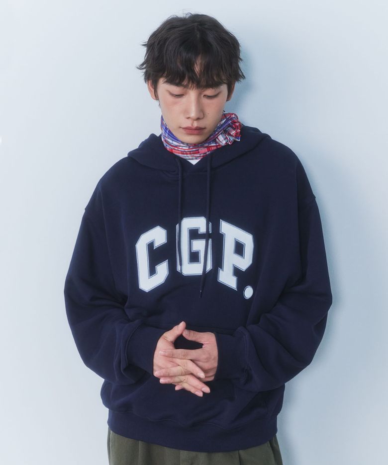 CGP 아치 로고 후디-다크 네이비