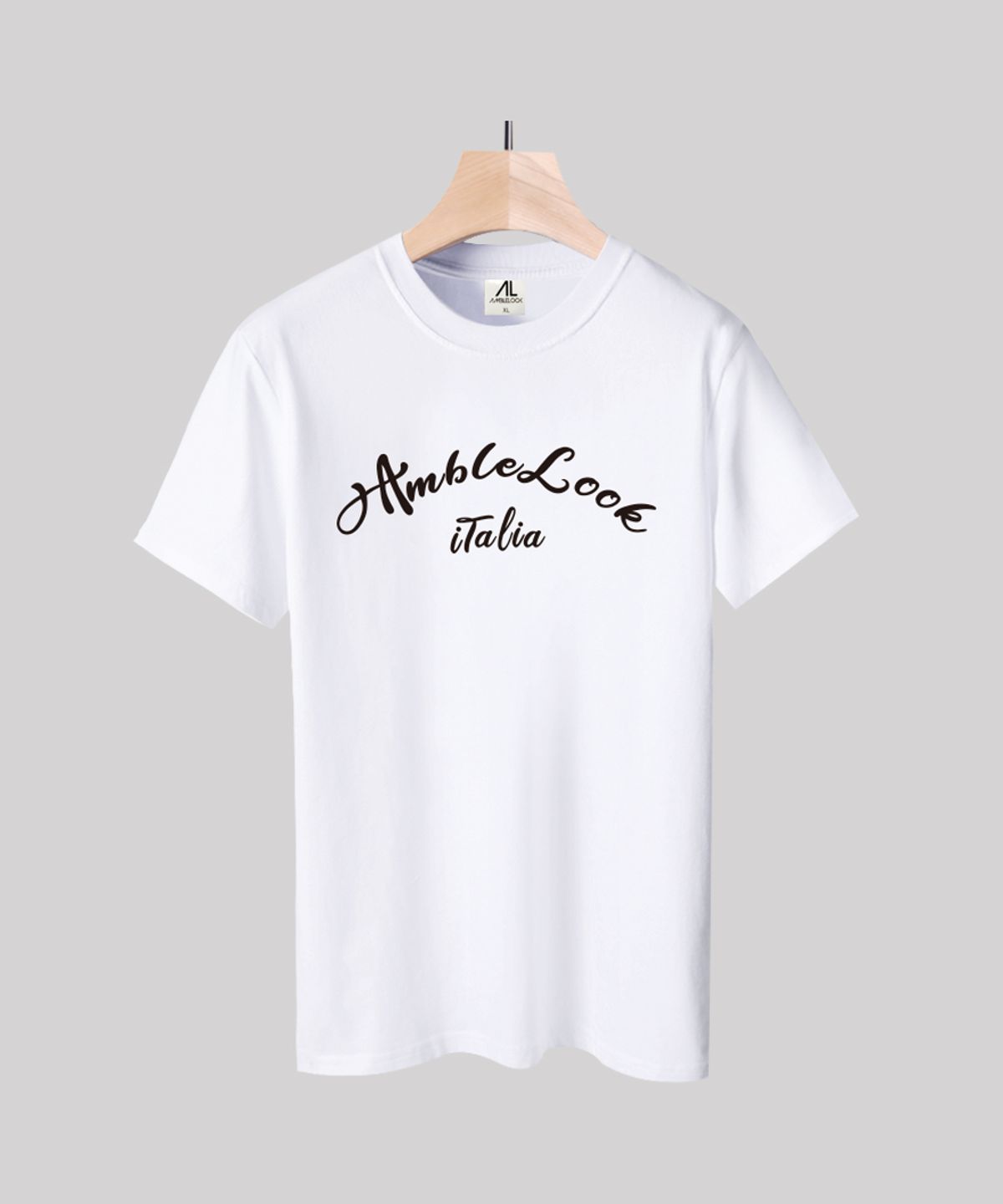 엠블룩(AMBLELOOK) 프리미엄 면스판 반팔티셔츠 Italia (2color)