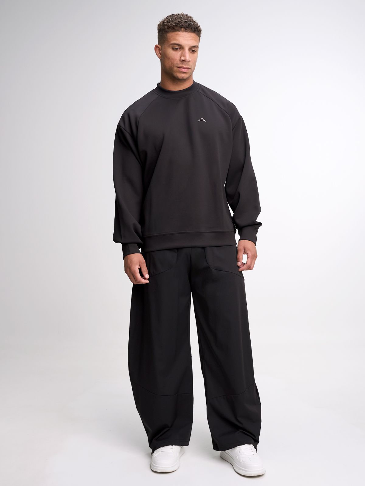 시그마스(SIGMAS) Centered Wide Leg Pant (Black)