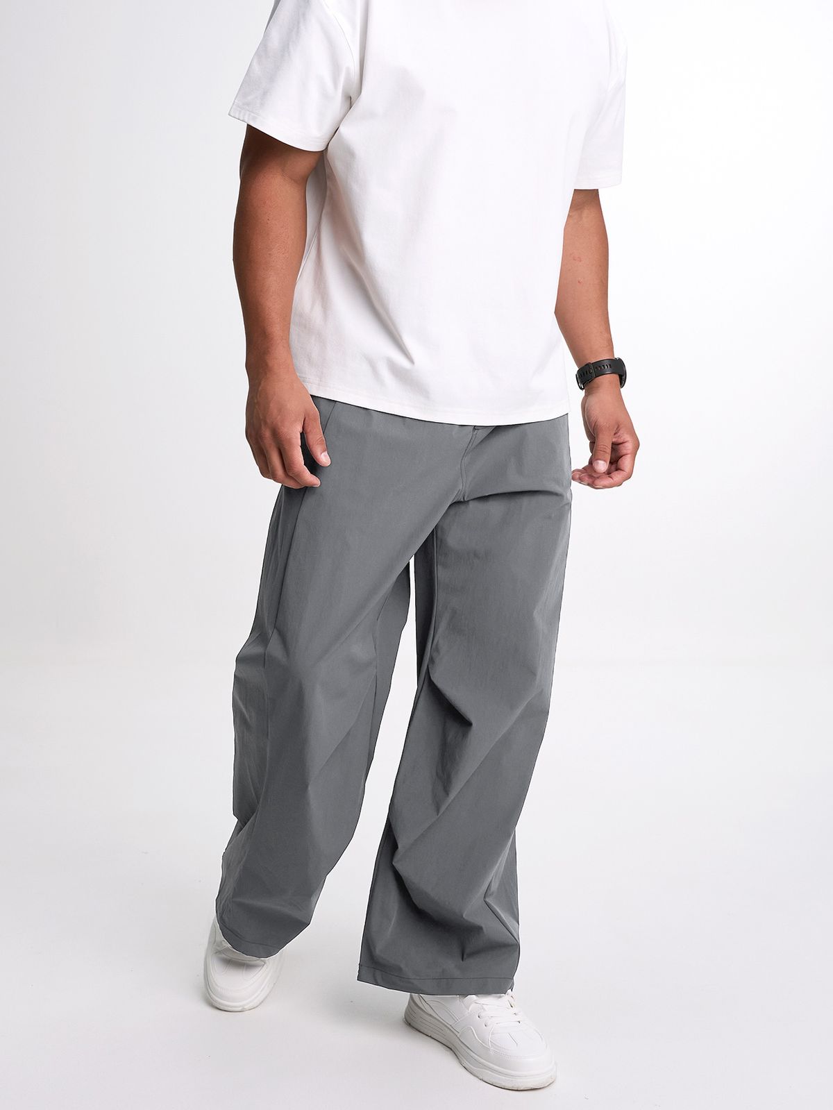 시그마스(SIGMAS) Reflect Wide Leg Pant (Stone grey)