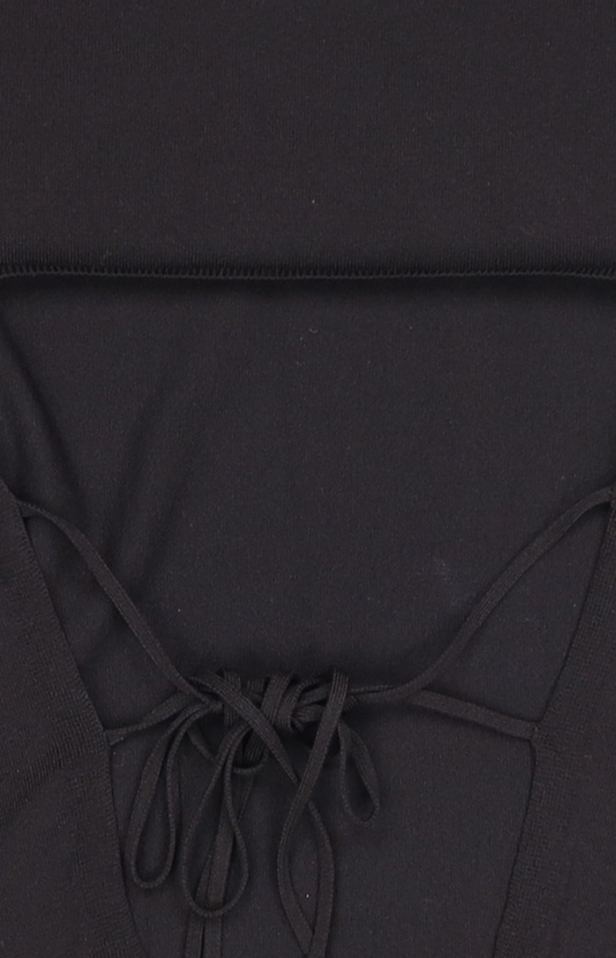앙개(ANGGAE) Back Ribbon 2Way Pullover  Black S