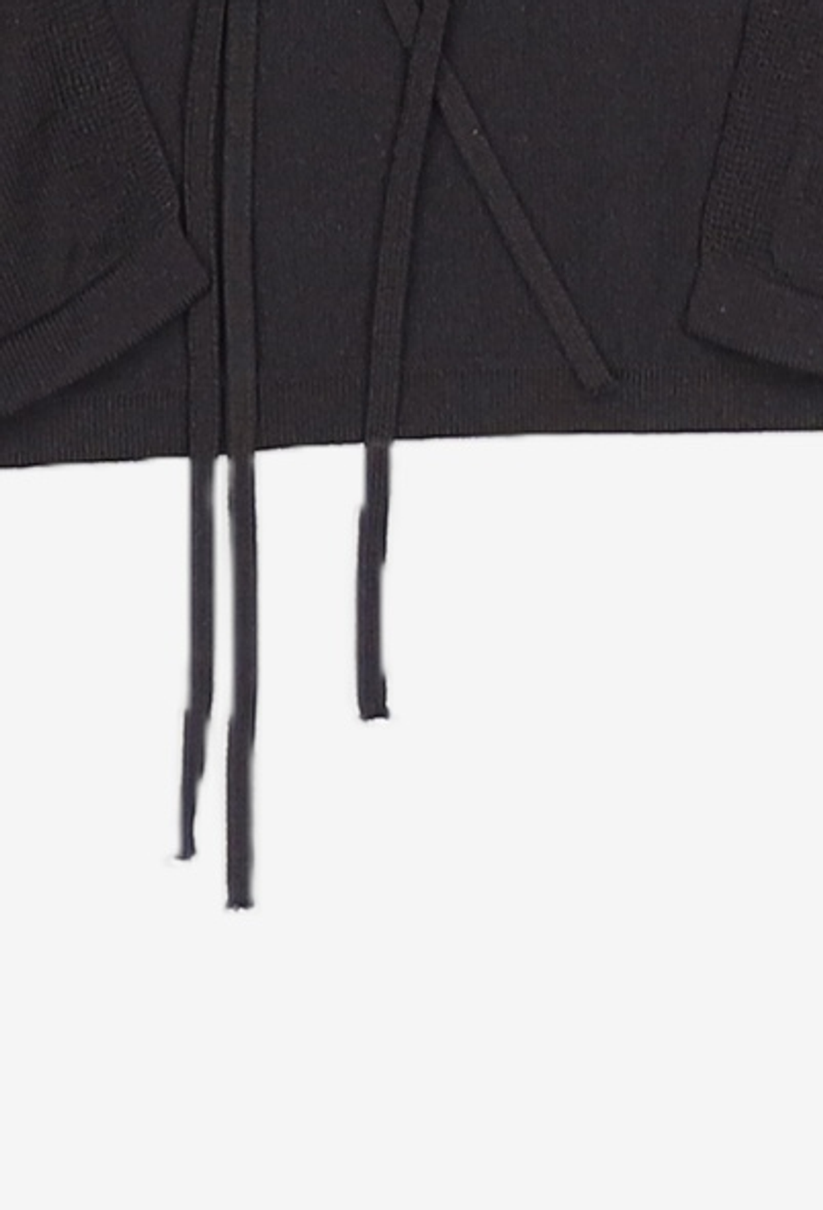 앙개(ANGGAE) Back Ribbon 2Way Pullover  Black S