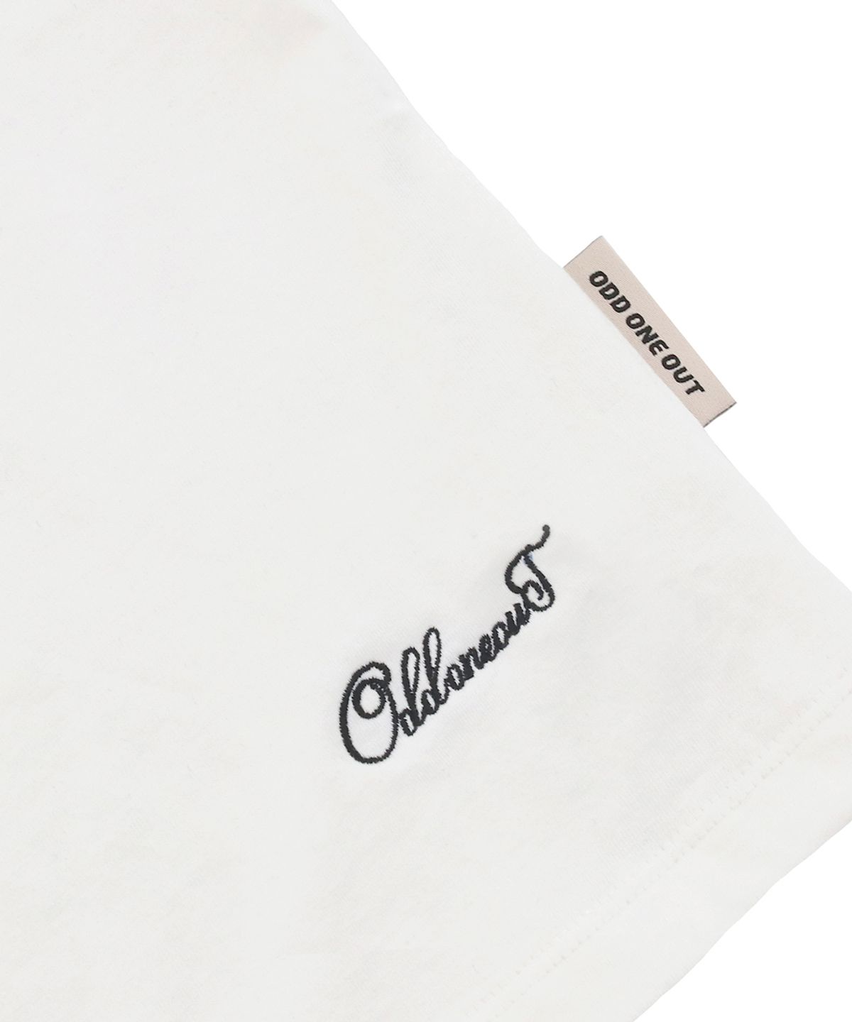 오드원아웃(ODDONEOUT) MONO ROUND NECK T-SHIRTS WHITE