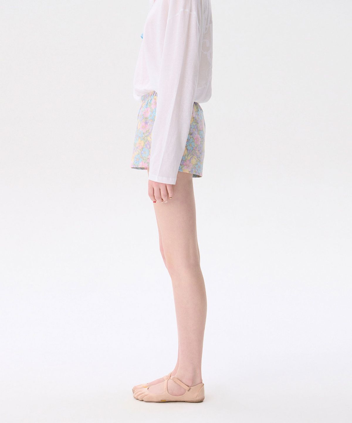 준준스페이스(JUNEJUNE SPACE) Flower Shorts_Purple(꽃무늬 반바지_퍼플)
