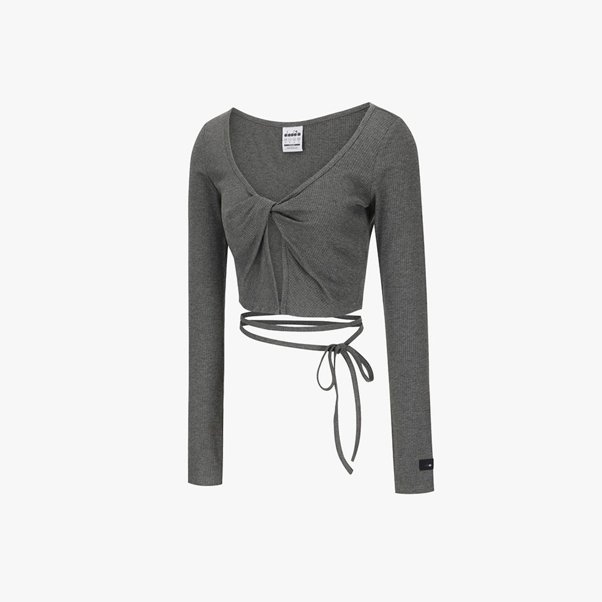 디아도라(diadora) 아틀리에 트위스트 커버업 CHARCOAL GREY