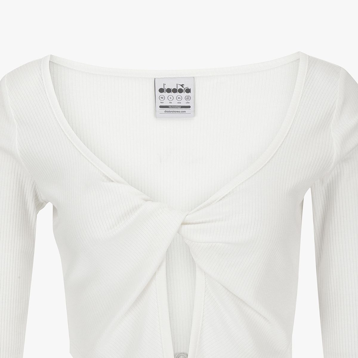 디아도라(diadora) 아틀리에 트위스트 커버업 IVORY