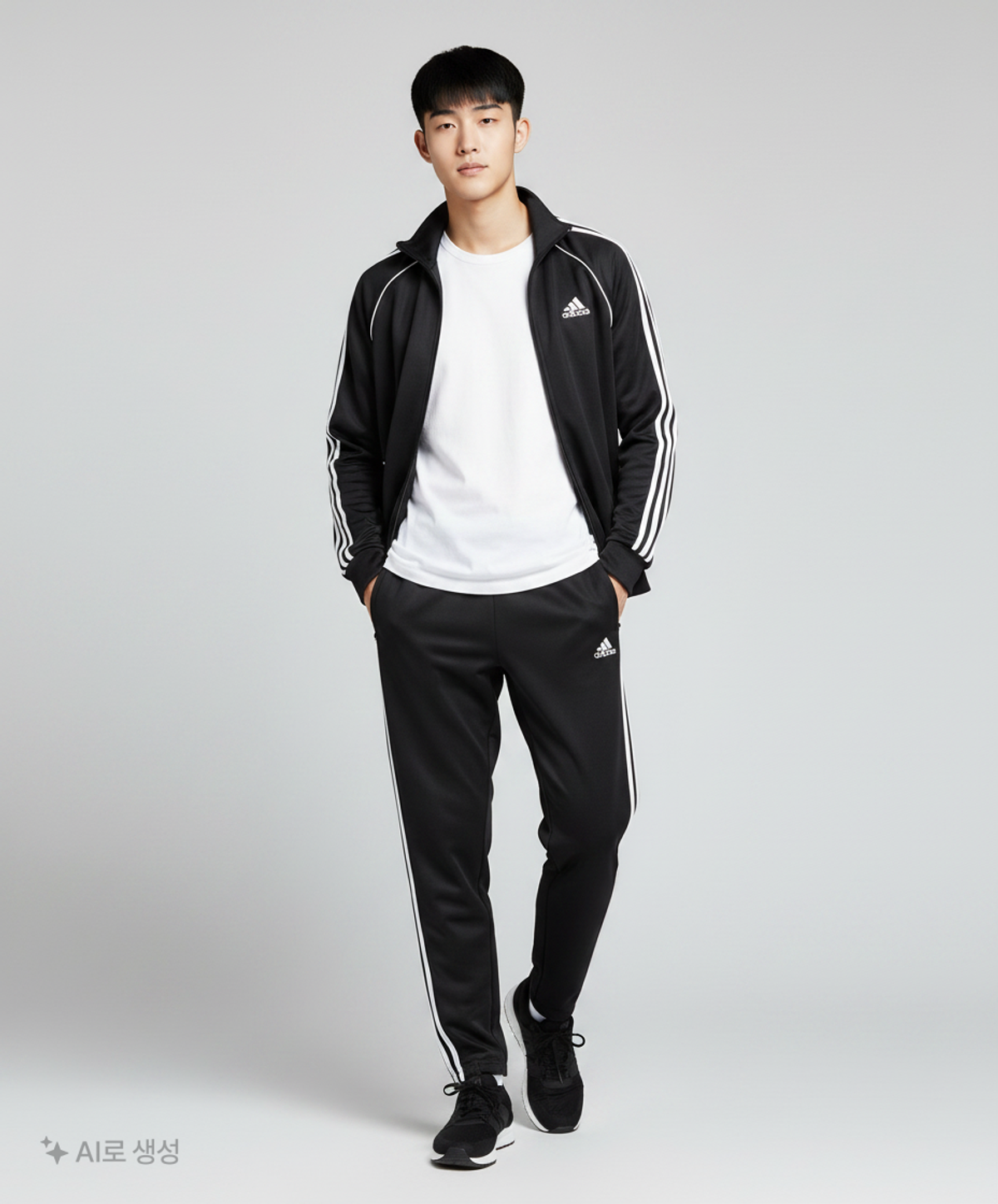 아디다스(ADIDAS) 3S 와이드 팬츠 - 블랙 / IB0247 M