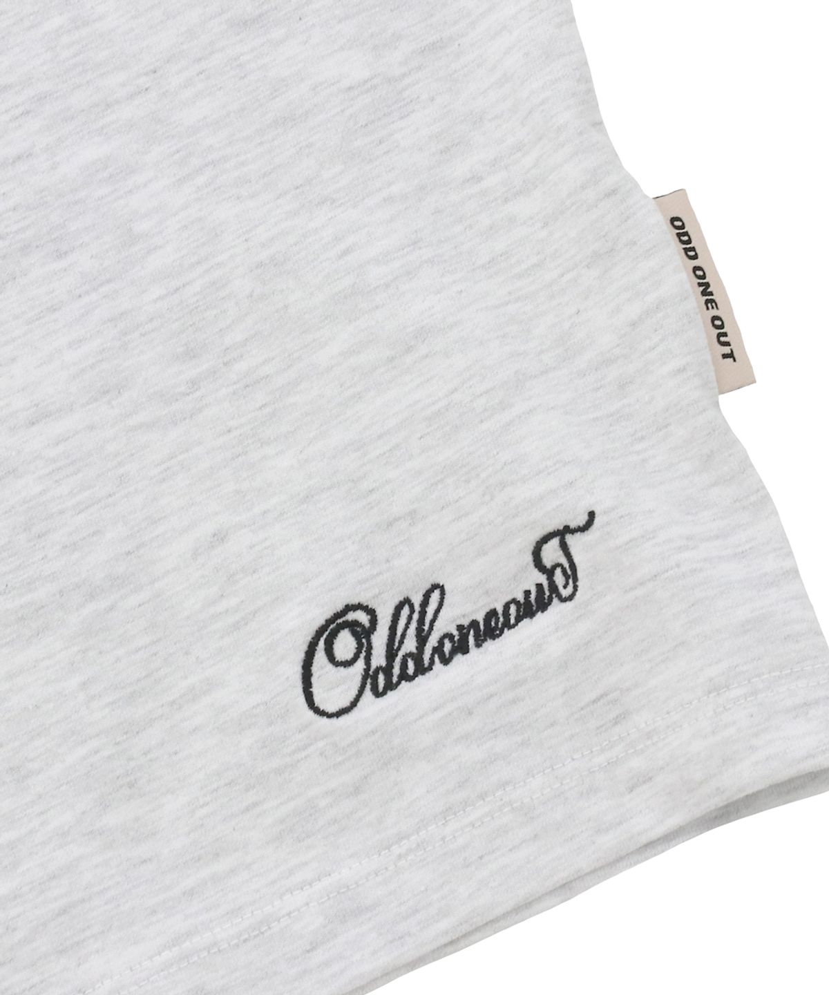 오드원아웃(ODDONEOUT) MONO ROUND NECK T-SHIRTS W.GRAY