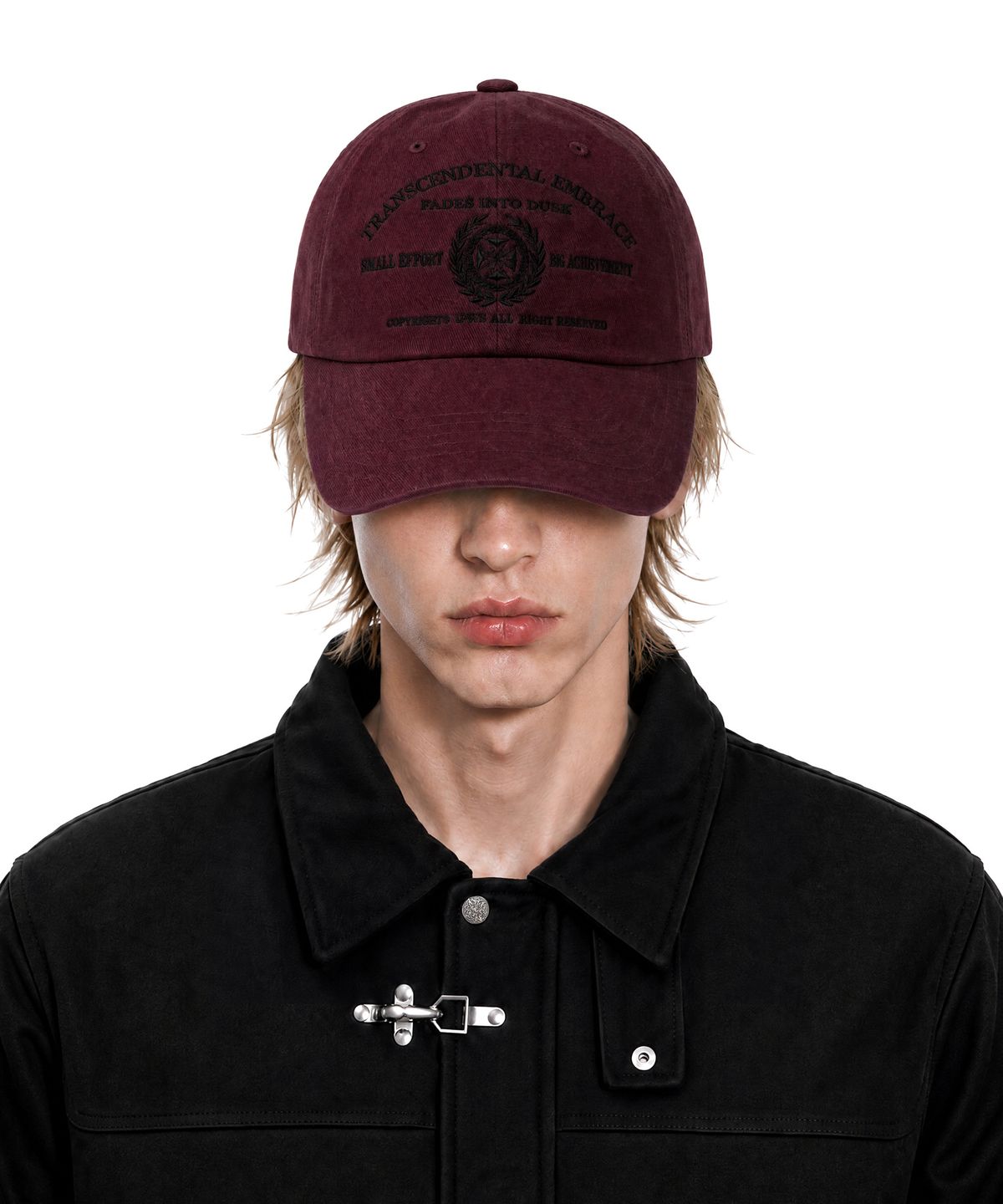 아이돈워너셀(IDWS) Saga Leaf Maxi Cap Burgundy