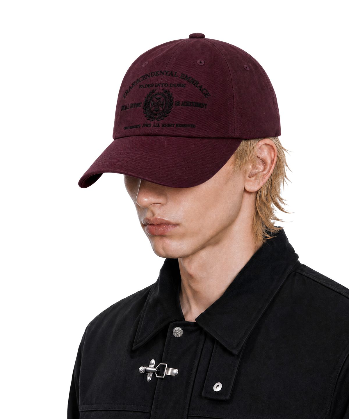 아이돈워너셀(IDWS) Saga Leaf Maxi Cap Burgundy