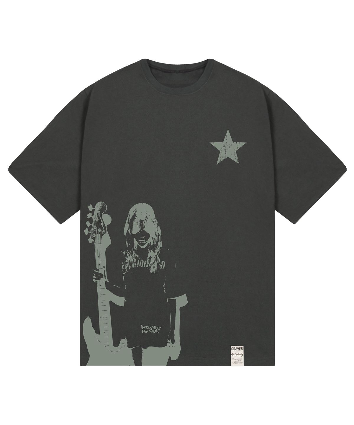 그레이버(GRAVER) [UNISEX]STAR1-GIRL_반팔티_2COLOR