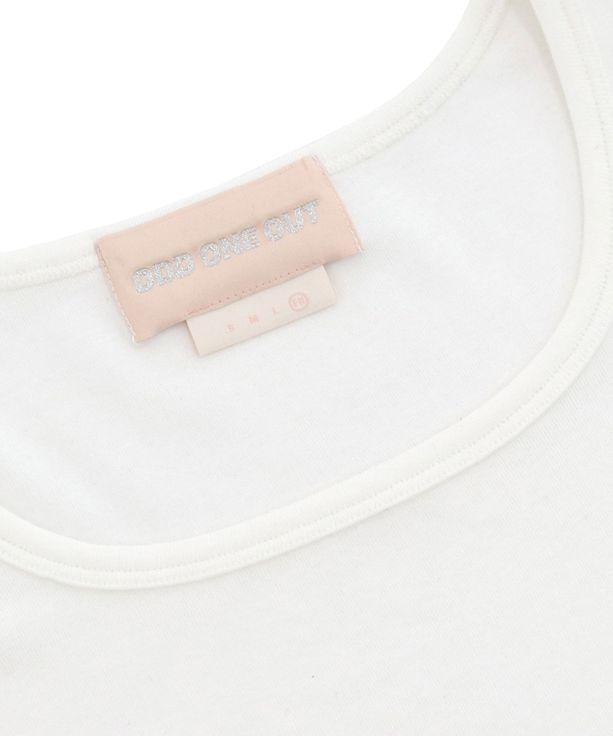 오드원아웃(ODDONEOUT) MONO SQUARE NECK T-SHIRTS WHITE