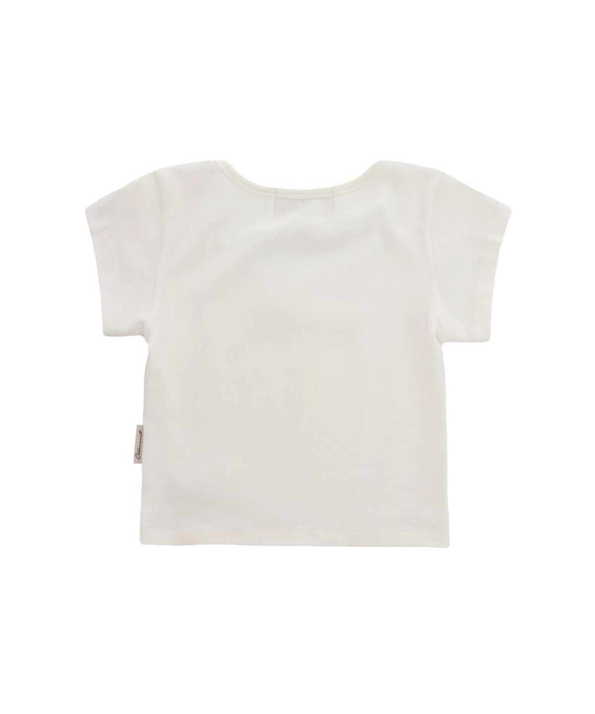 오드원아웃(ODDONEOUT) MONO SQUARE NECK T-SHIRTS CREAM