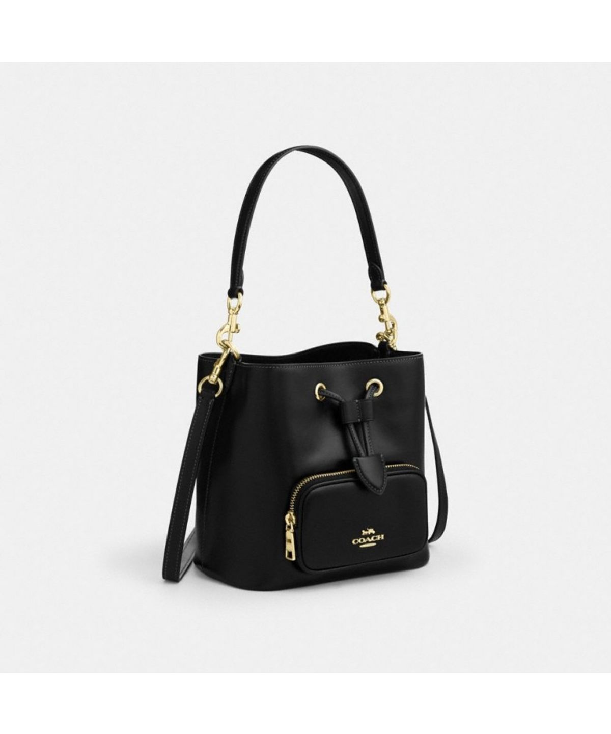 코치(COACH) 로완 버킷 백 위드 포켓 CES95 IMBLK
